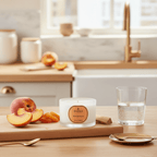 Peach & Amaryllis travel candle by Parks Candles, 70g, featuring a decorative candle in a travel-friendly size.