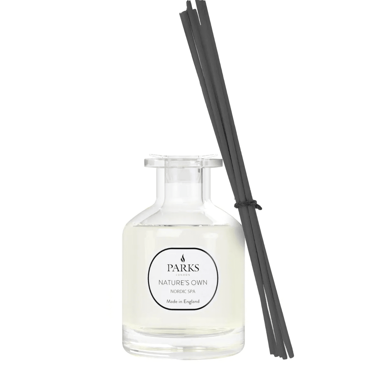 Parks Candles Nordic Spa reed diffuser 100ml with elegant glass bottle and natural reeds for soothing home fragrance