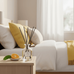 Parks Candles revitalising reed diffuser in 100ml glass bottle with natural reeds, designed to freshen and energize a room.