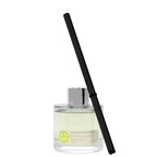 White Hyacinth and Lily reed diffuser by Parks Candles in a 100ml glass bottle with reed sticks for home fragrance.