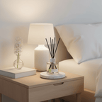 White Hyacinth and Lily reed diffuser by Parks Candles, 100ml, with elegant glass bottle and fresh floral design.