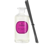 Parks Candles reed diffuser with wild fig, cassis, and orange blossom scent in a 220ml glass bottle, featuring a natural reed wick.
