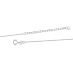 Real Poppy Flower Heart Necklace in Sterling Silver