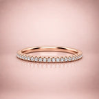 Thin Full Eternity Ring (1.2 mm) in Rose Gold