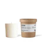 Russell + White Mystice 250g scented soy candle refill with natural soy wax and aromatic fragrance for home ambiance.