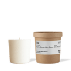 Russell + White Sugi scented soy candle refill in 250g jar, natural soy wax with aromatic fragrance for candles.