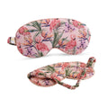 SMUG cloud padded satin sleep mask with flamingo paradise print, featuring soft fabric and adjustable strap for comfortable sleep.