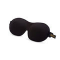 Contoured black SMUG 3D blackout sleep mask showing its soft, padded design and contoured shape for comfortable, complete darkness.
