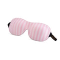 Contoured 3D black blackout sleep mask with Candy Shop print by SMUG, featuring colorful, playful design for comfortable sleep.