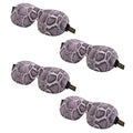 Contoured SMUG sleep mask set with various designs, including a snake pattern, for comfortable, eye-covering sleep aid.