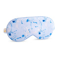 Satin sleep mask with cranes print by SMUG, soft and comfortable for restful sleep, featuring elegant crane design on smooth satin fabric.