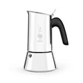 Stainless steel Bialetti Venus coffee maker by Brew Italia with a sleek, modern design for stovetop brewing.