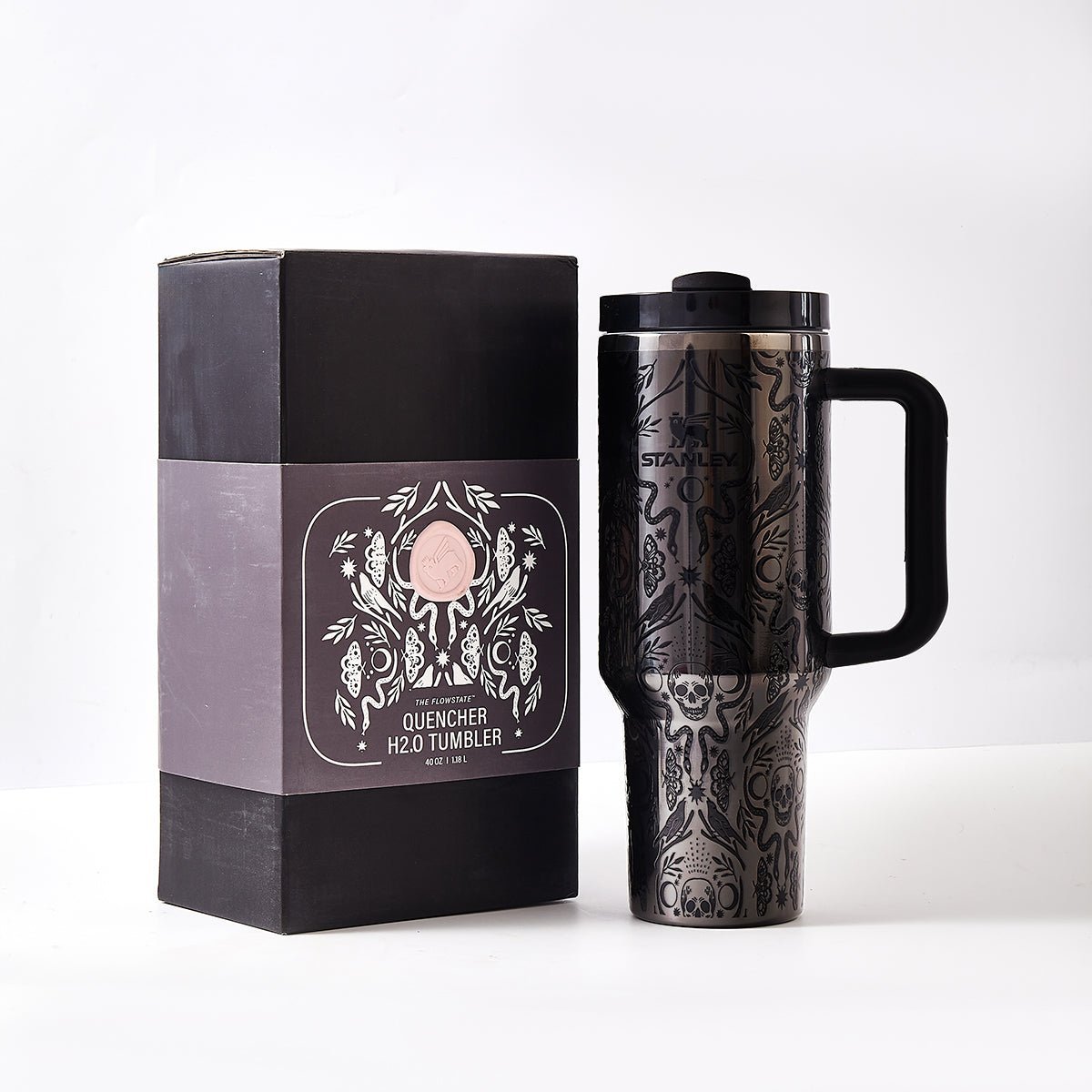 Stanley HALLOWEEN Quencher H2.0 FlowState Tumbler Deadly Damask-0