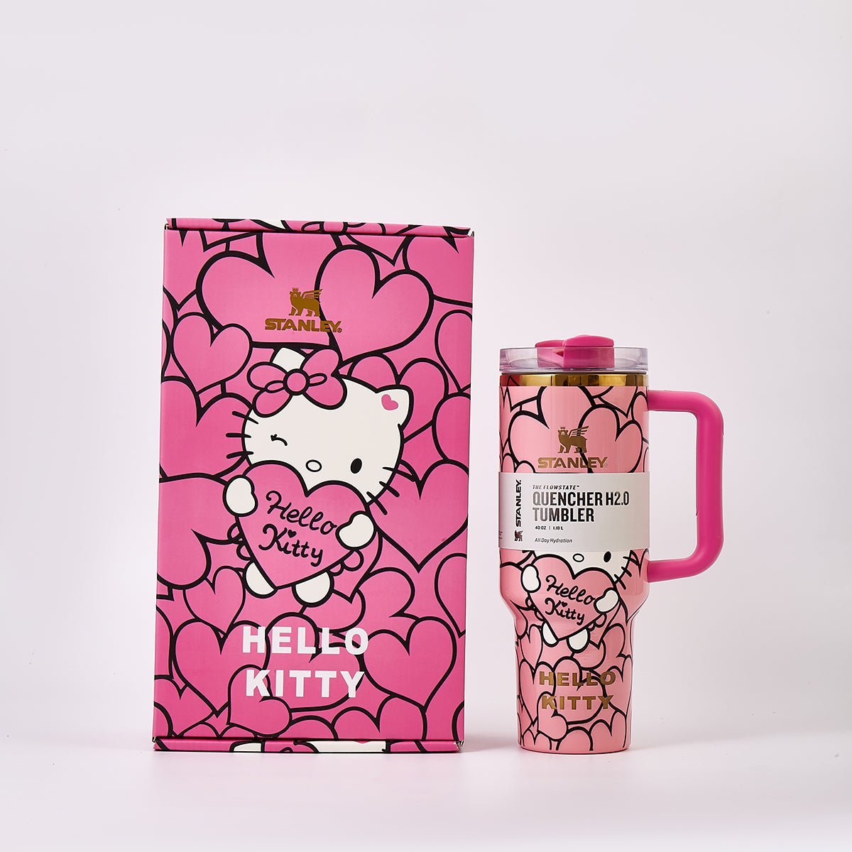 Stanley x Hello Kitty Sweet Hearts Glitter Tumbler [Limited Edition]-1