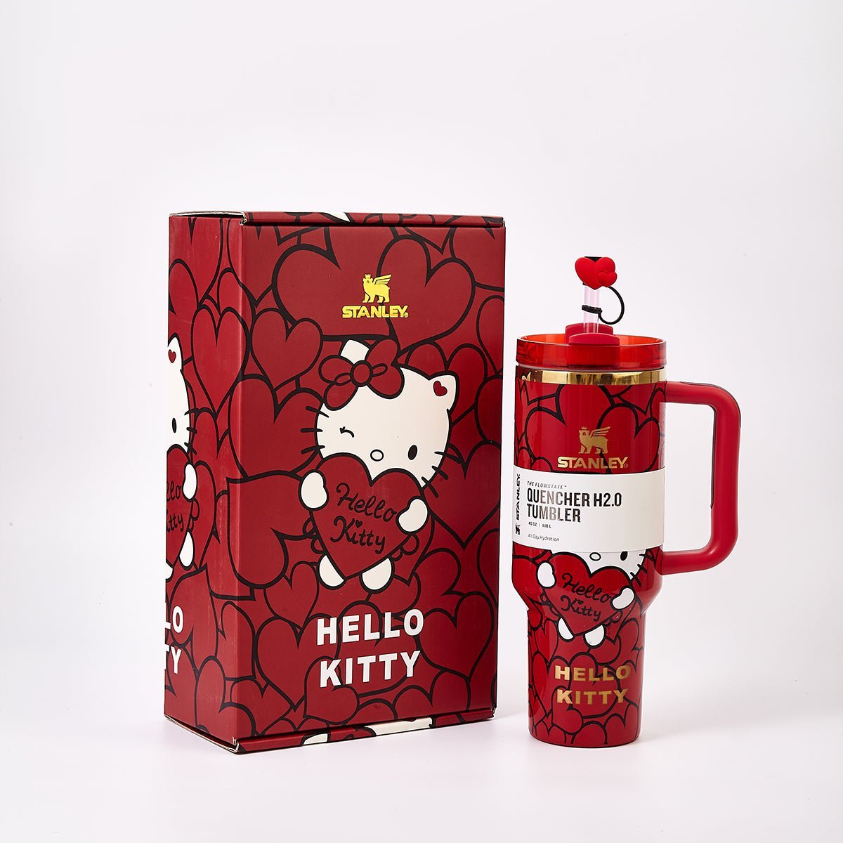 Stanley x Hello Kitty Sweet Hearts Glitter Tumbler [Limited Edition]-2