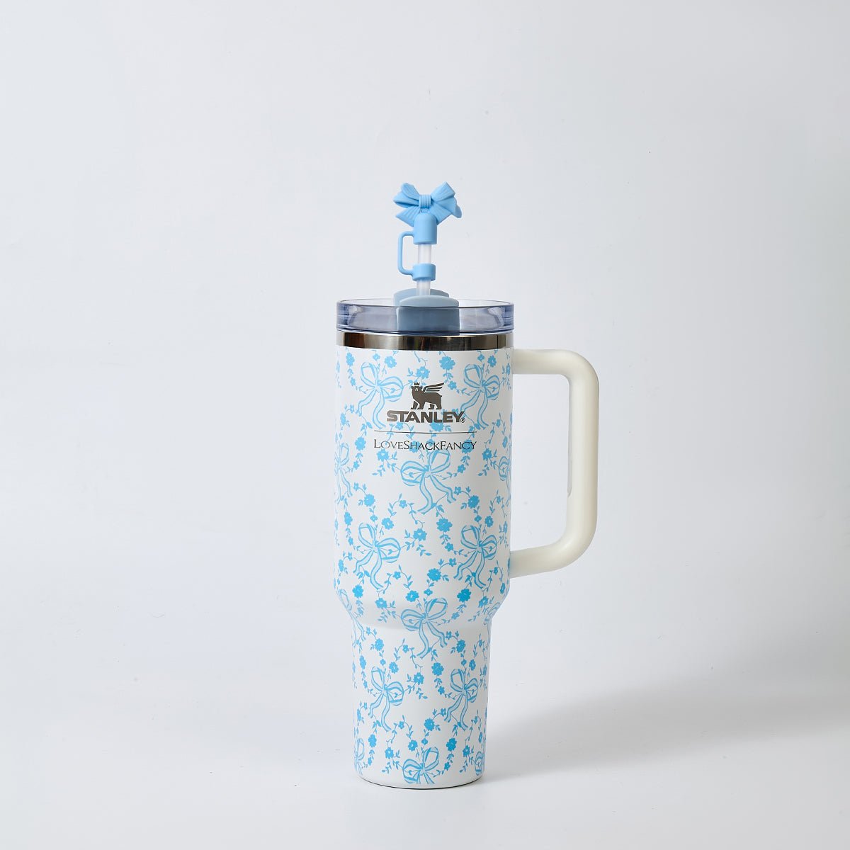 Stanley x LoveShackFancy Bow Blossom Quencher H2.0 FlowState Tumbler 40oz – Limited Edition Floral Bow Tumbler-2
