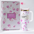 Stanley x LoveShackFancy Ribbon Rosa Quencher H2.0 FlowState Tumbler 40oz – Limited Edition Rose Garden Bow Tumbler-0