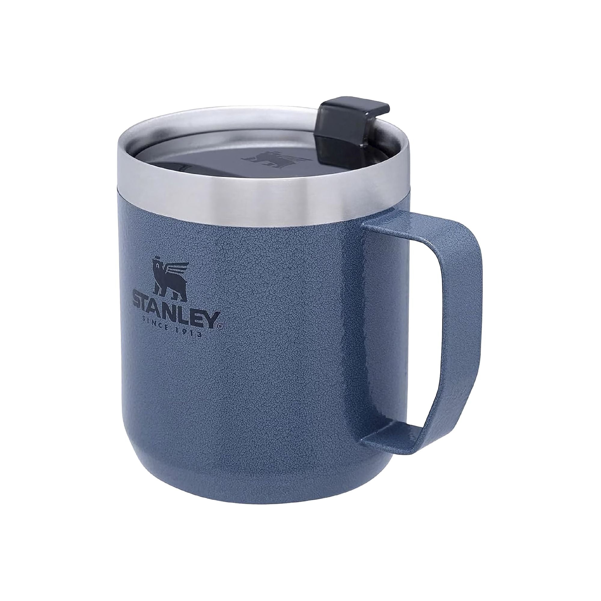 Stanley Stay Hot Camp Mug 0.35L, durable travel mug with insulated design perfect for outdoor adventures and hot beverages.