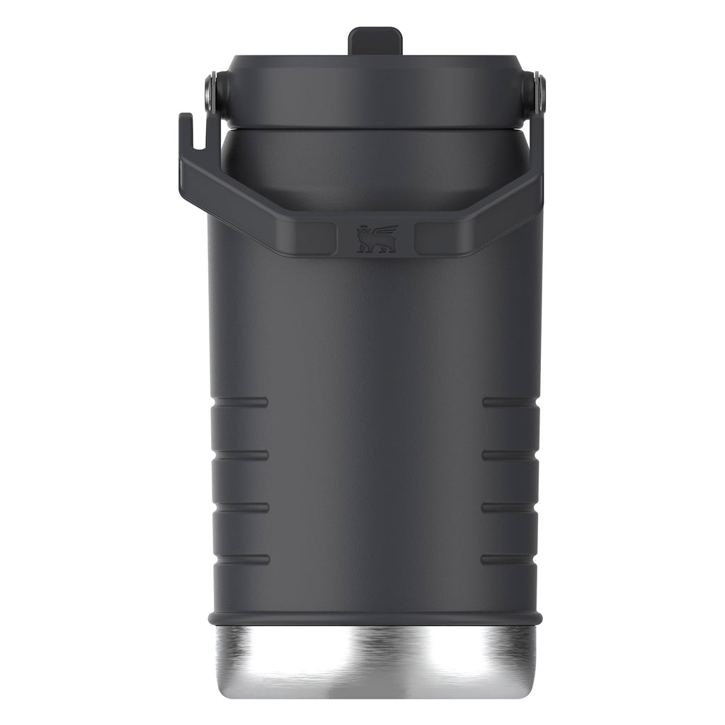 Stanley IceFlow Flip Straw 2.0L water bottle with frosted finish, 1.9-liter capacity, featuring a flip straw for easy hydration.