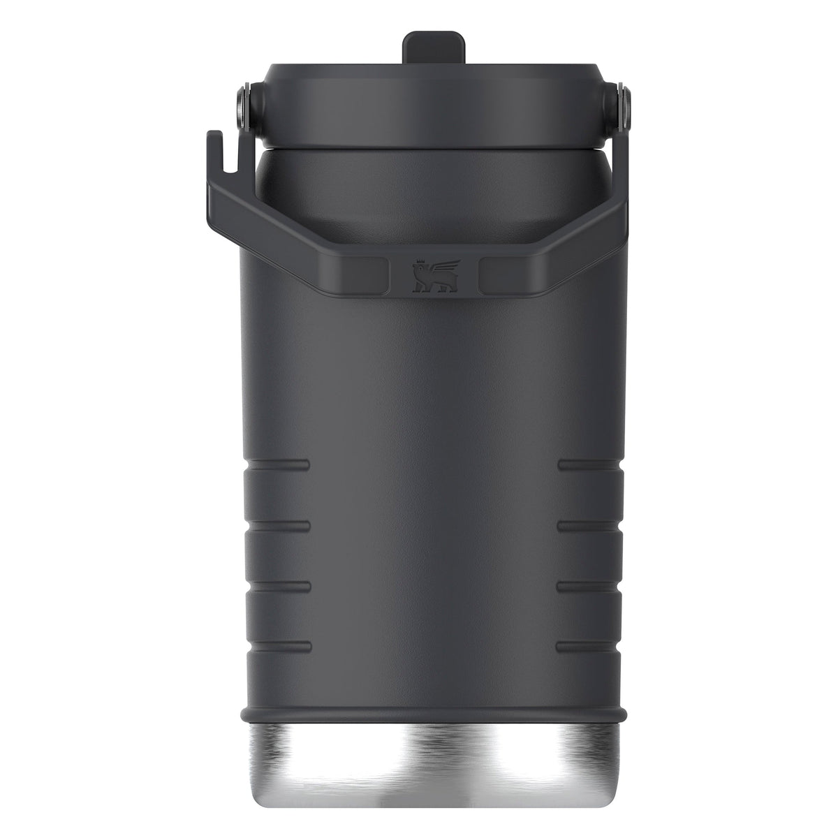 Stanley IceFlow Flip Straw 2.0L water bottle with frosted finish, 1.9-liter capacity, featuring a flip straw for easy hydration.