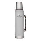 Stanley Legendary Classic Water Bottle 1.0L in ash color, durable stainless steel design with a leak-proof lid.