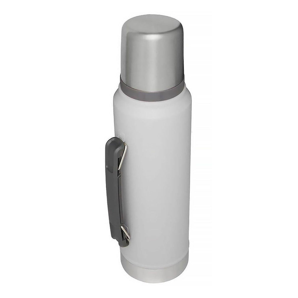 Stanley Legendary Classic Water Bottle 1.0L in ash color, durable stainless steel design with screw-top lid for hydration.