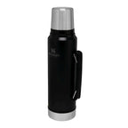 Stanley Legendary Classic 1.0L water bottle in ash color, durable stainless steel design with a secure lid and ergonomic shape.