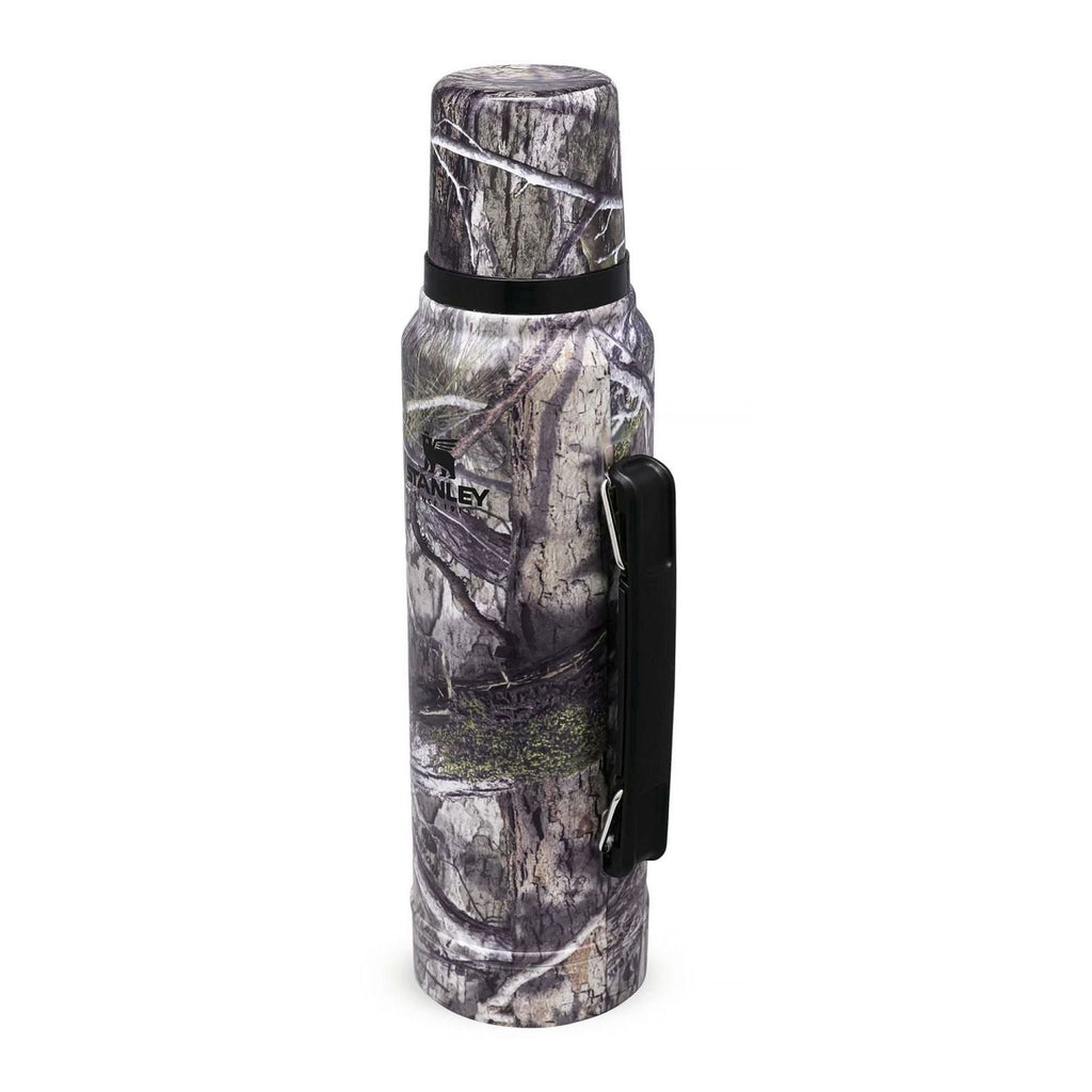 Stanley Legendary Classic 1.0L water bottle in ash with a sleek design and secure screw-on lid.