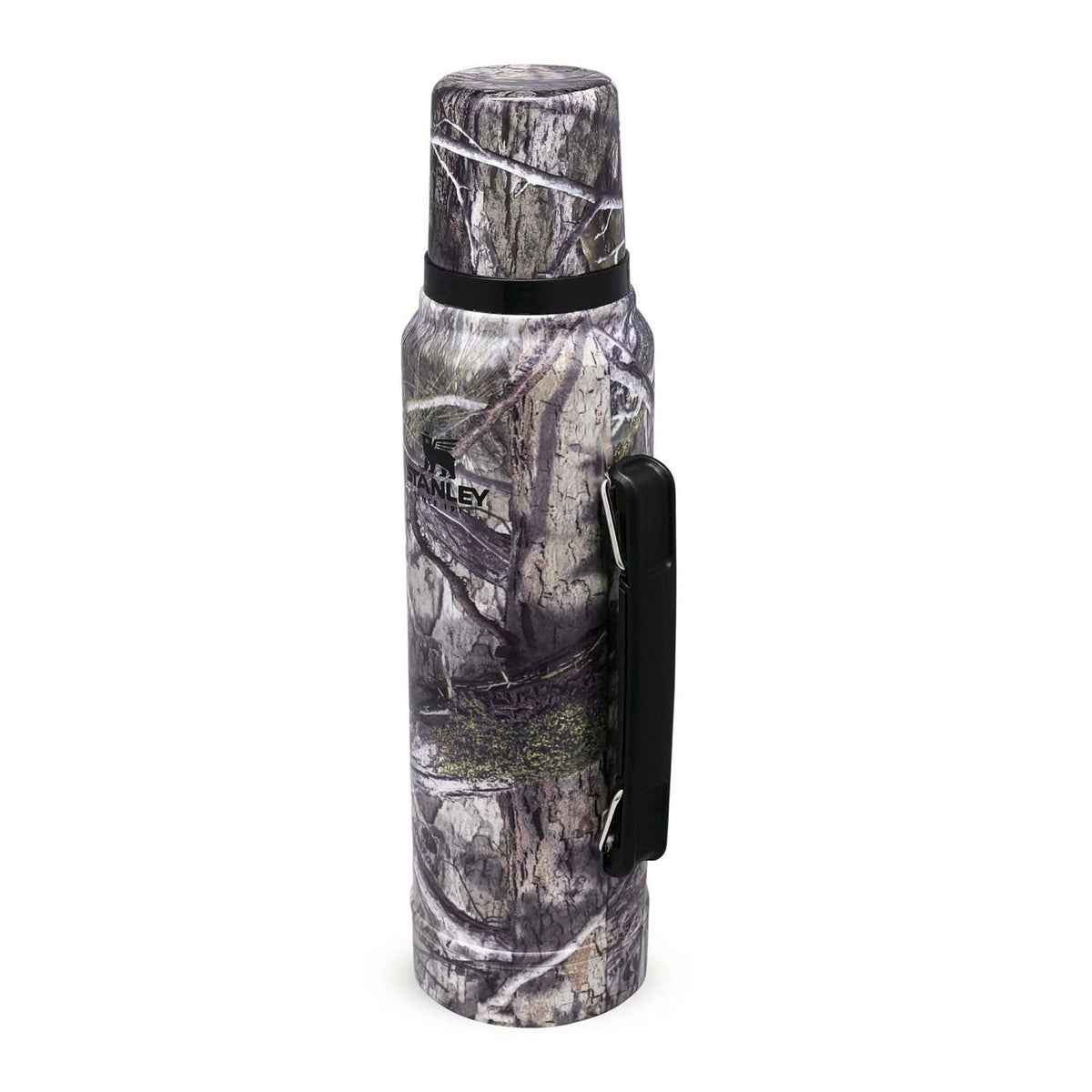 Stanley Legendary Classic 1.0L water bottle in ash with a sleek design and secure screw-on lid.
