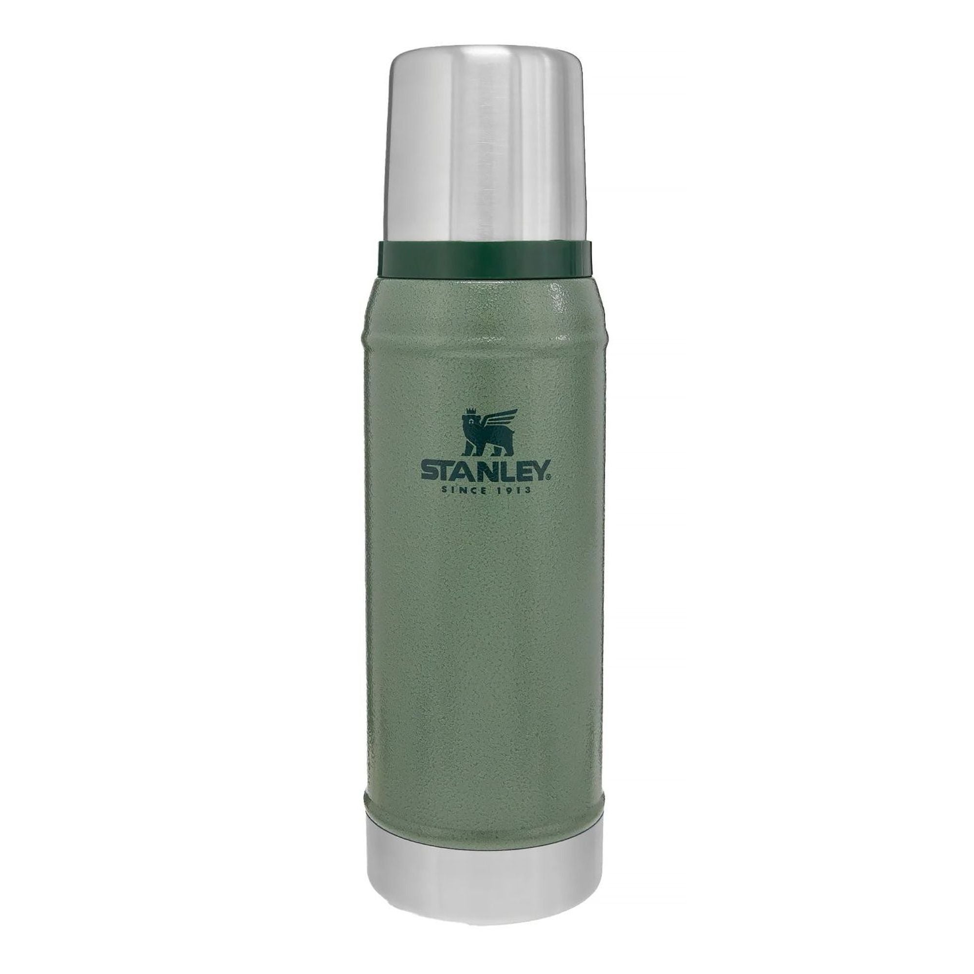 Stanley Legendary Classic 0.75L insulated thermal water bottle with stainless steel finish and screw-top lid.