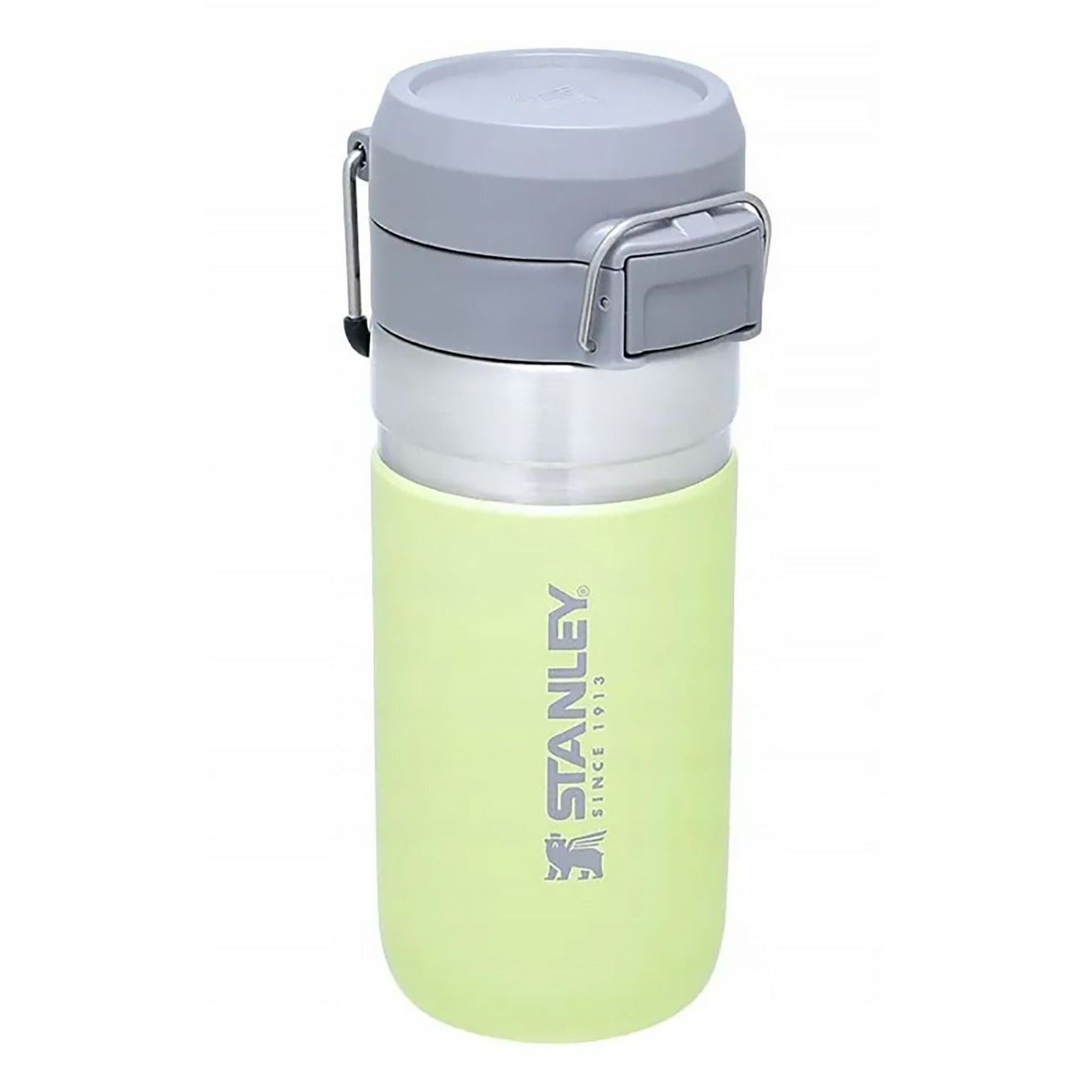 Stanley Quick Flip 0.47L water bottle with flip-top lid and durable design for on-the-go hydration.