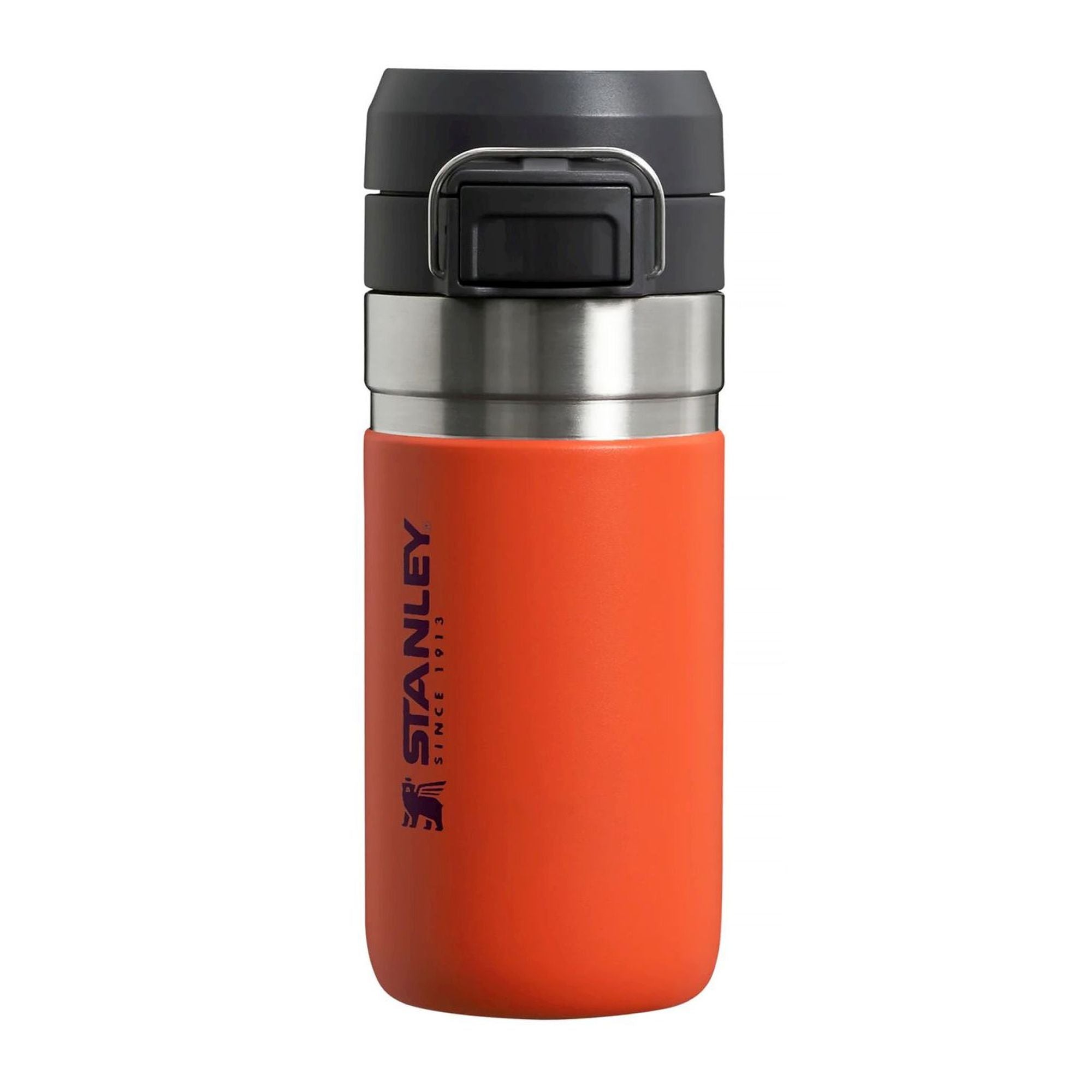 Stanley Quick Flip water bottle 0.47L featuring a durable plastic design with a flip-top lid for easy hydration on the go.