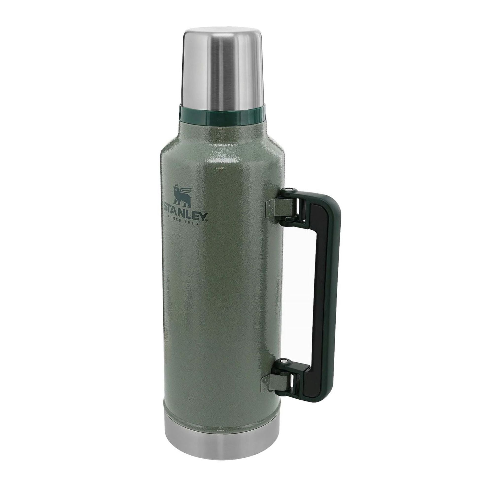 Stanley Legendary Classic 1.9L water bottle with stainless steel body and screw-top lid, designed for durable hydration.