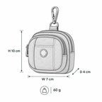 Troop London Classic Canvas Bag Charm horizontal accessory with detailed illustration, showcasing durable fabric and stylish design.