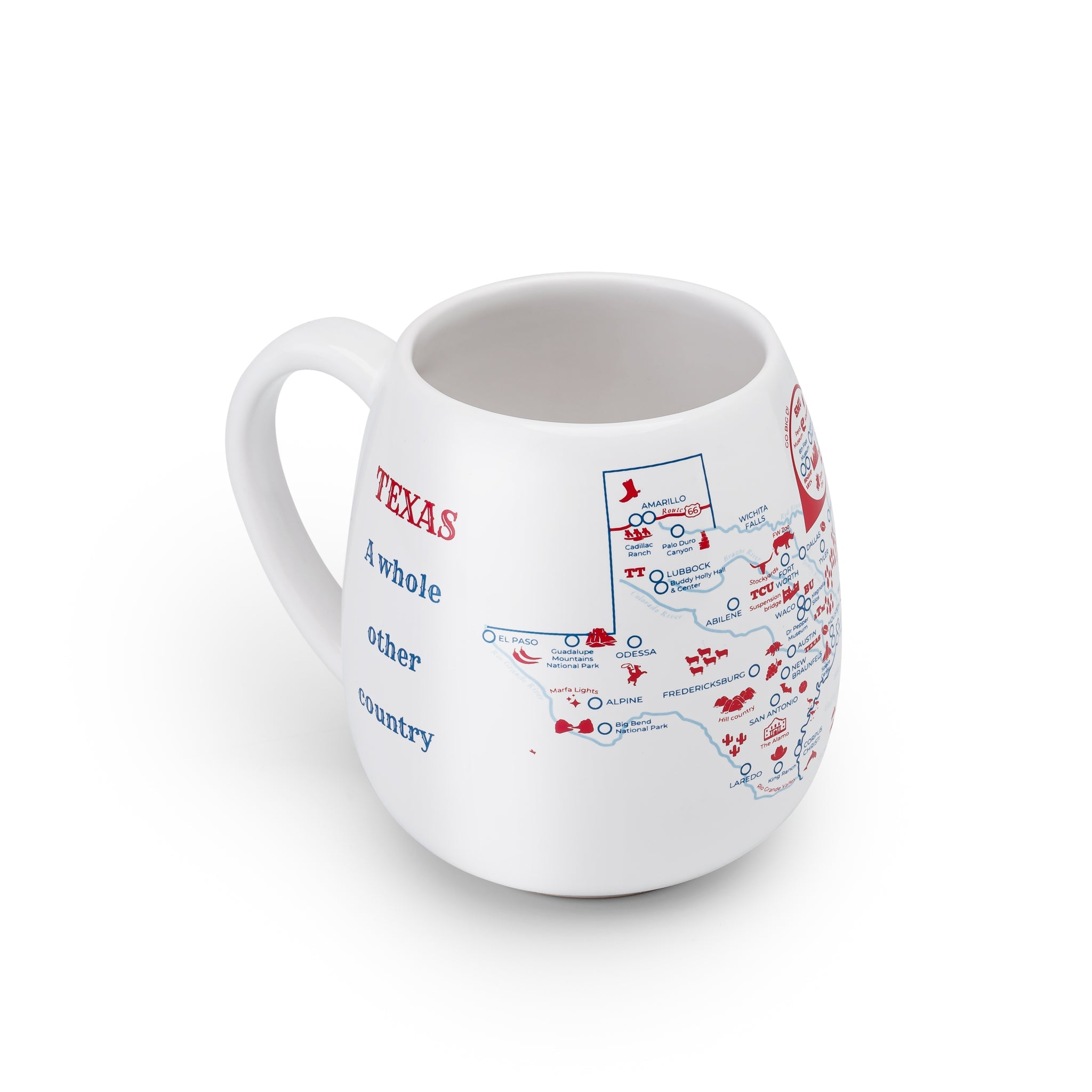 Mug de voyage à colorier carte du Texas