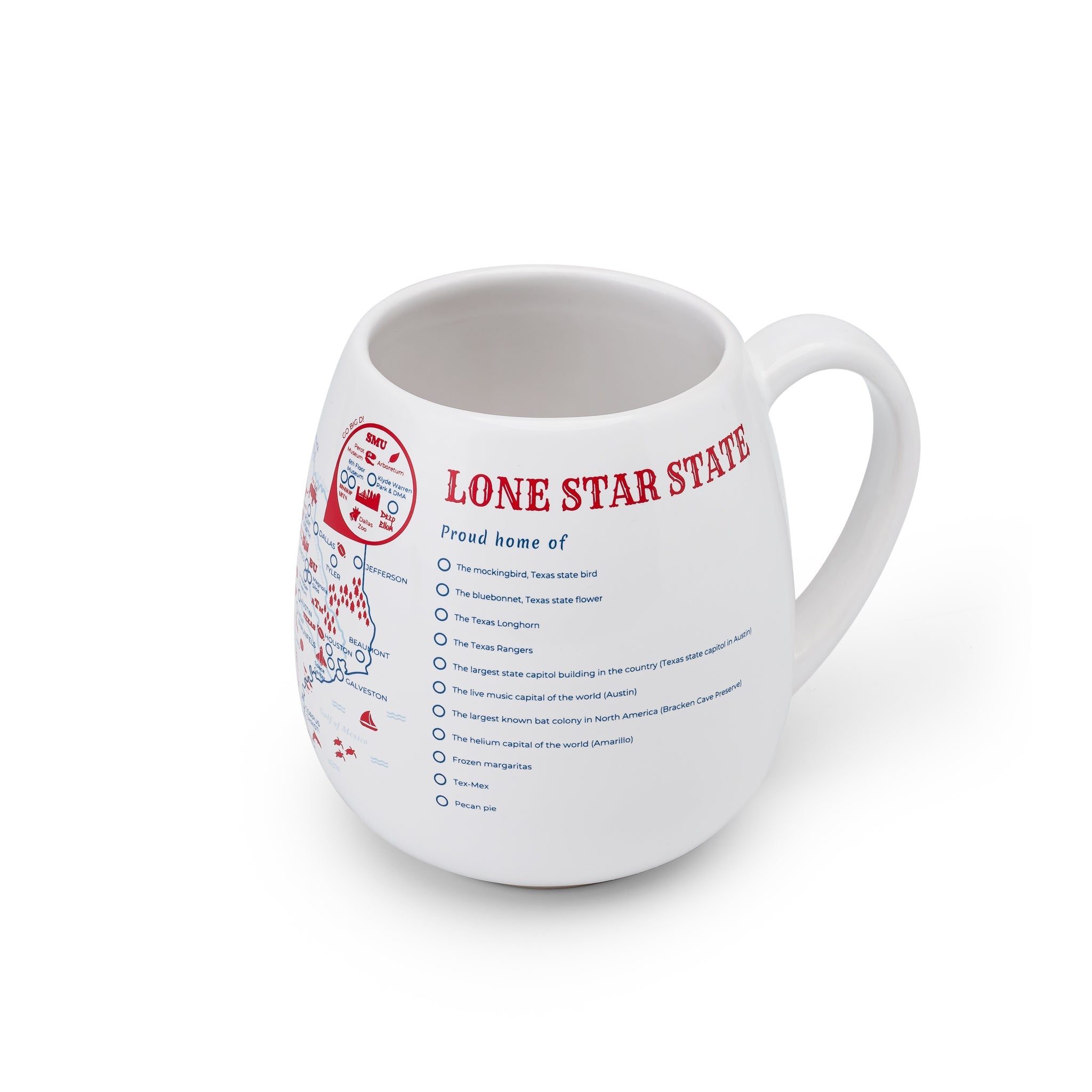 Mug de voyage à colorier carte du Texas