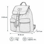 Heritage Cotton Twill Drawstring Backpack | TL-6