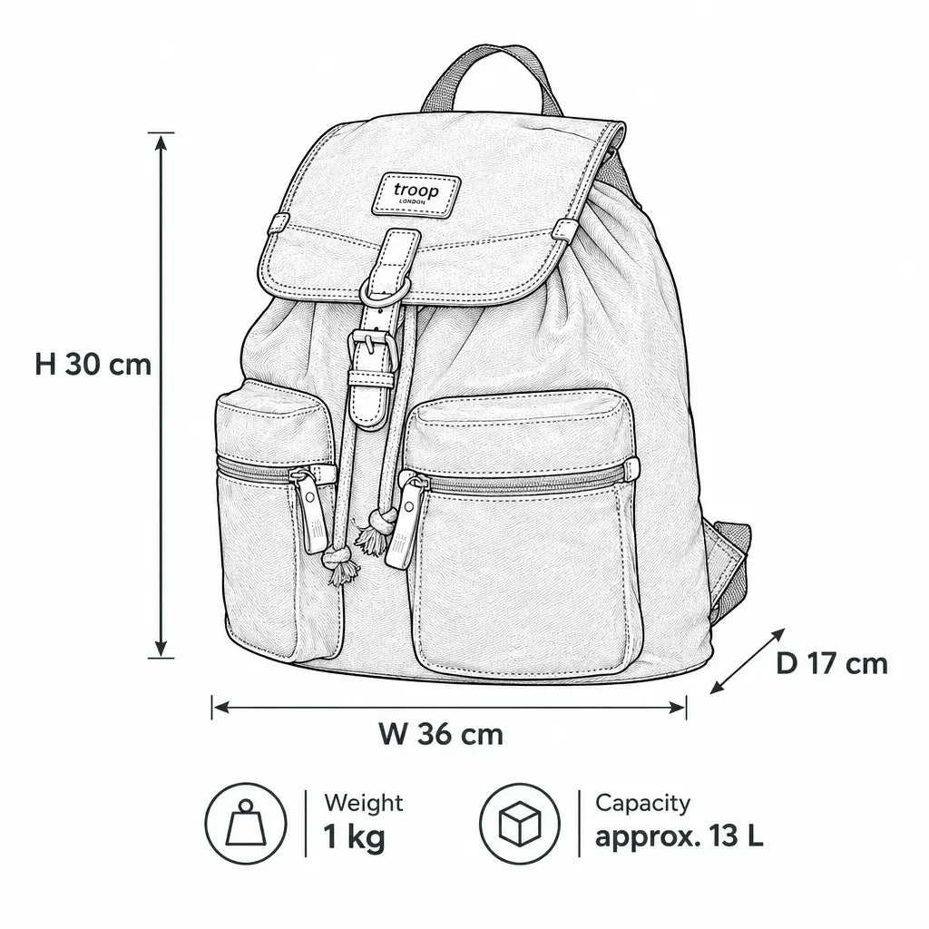 Heritage Cotton Twill Drawstring Backpack | TL-6