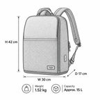 Troop London business laptop backpack with shoe compartment, featuring multiple pockets and sturdy straps for daily use.