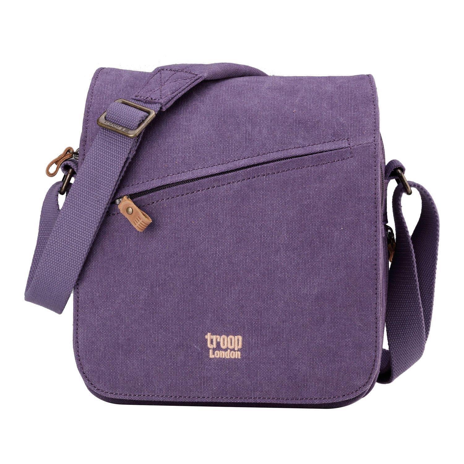 Canvas Flap Crossbody Bag with Shoulder Pad | TRP0238-10
