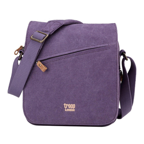 Canvas Flap Crossbody Bag with Shoulder Pad | TRP0238-10