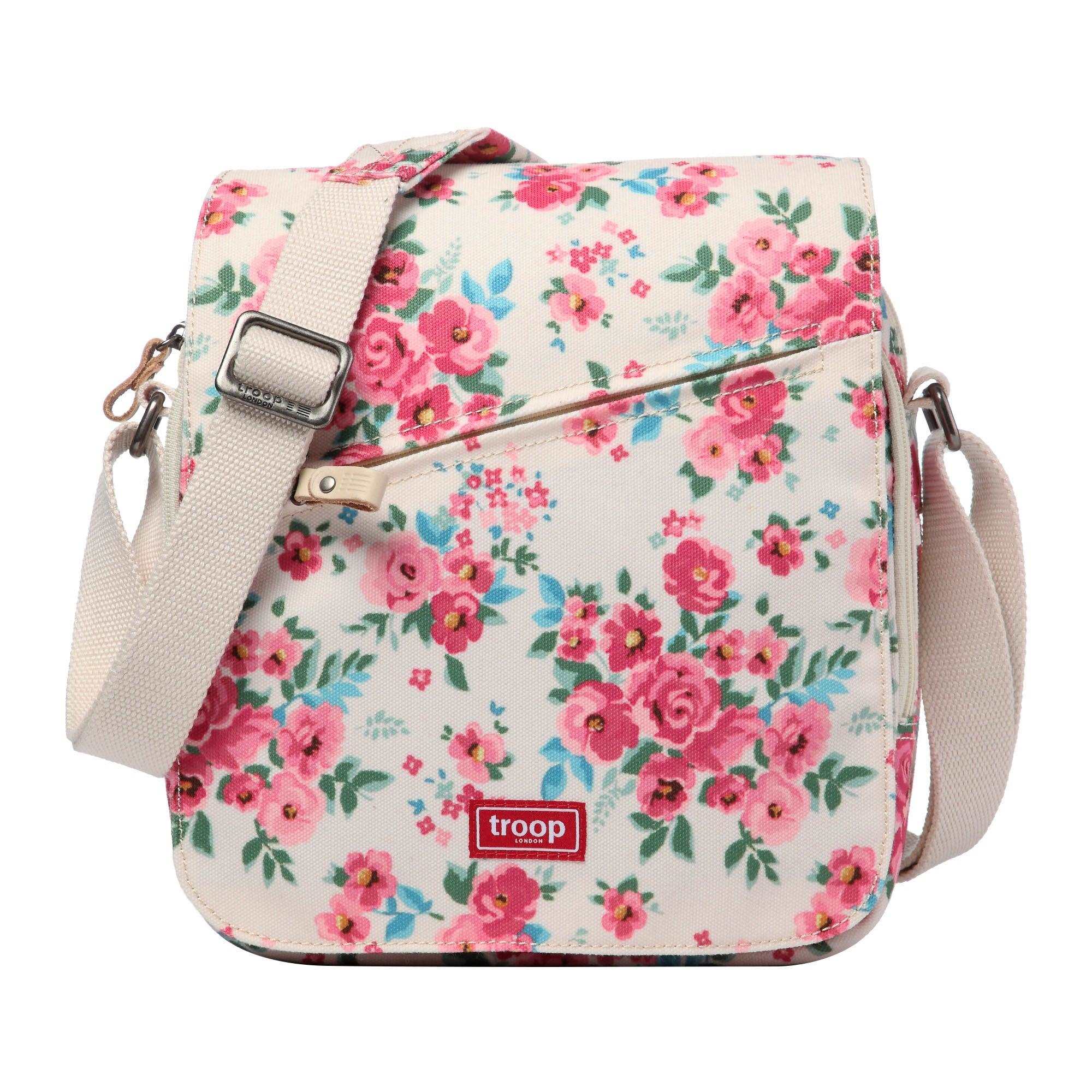 Canvas Flap Crossbody Bag with Shoulder Pad | TRP0238-12