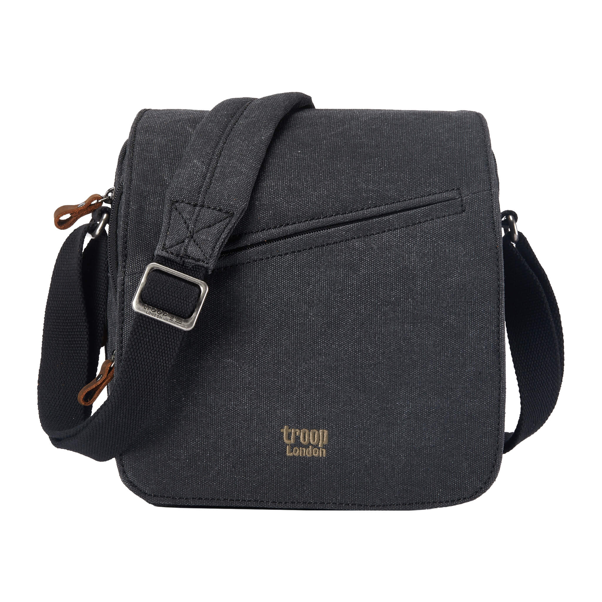 Canvas Flap Crossbody Bag with Shoulder Pad | TRP0238-14