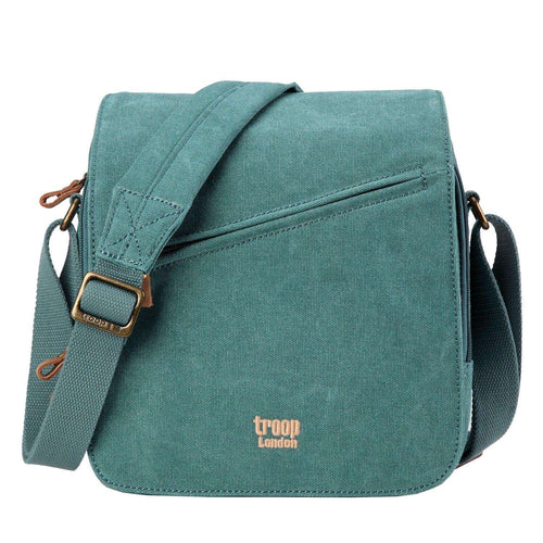 Canvas Flap Crossbody Bag with Shoulder Pad | TRP0238-0