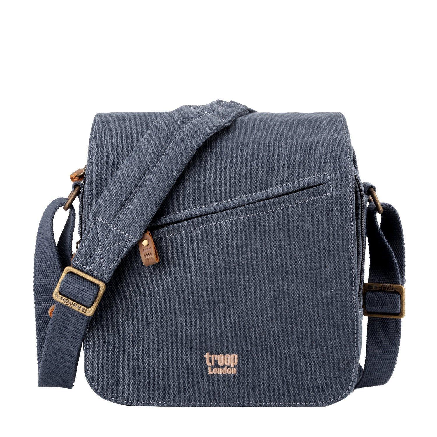 Canvas Flap Crossbody Bag with Shoulder Pad | TRP0238-4