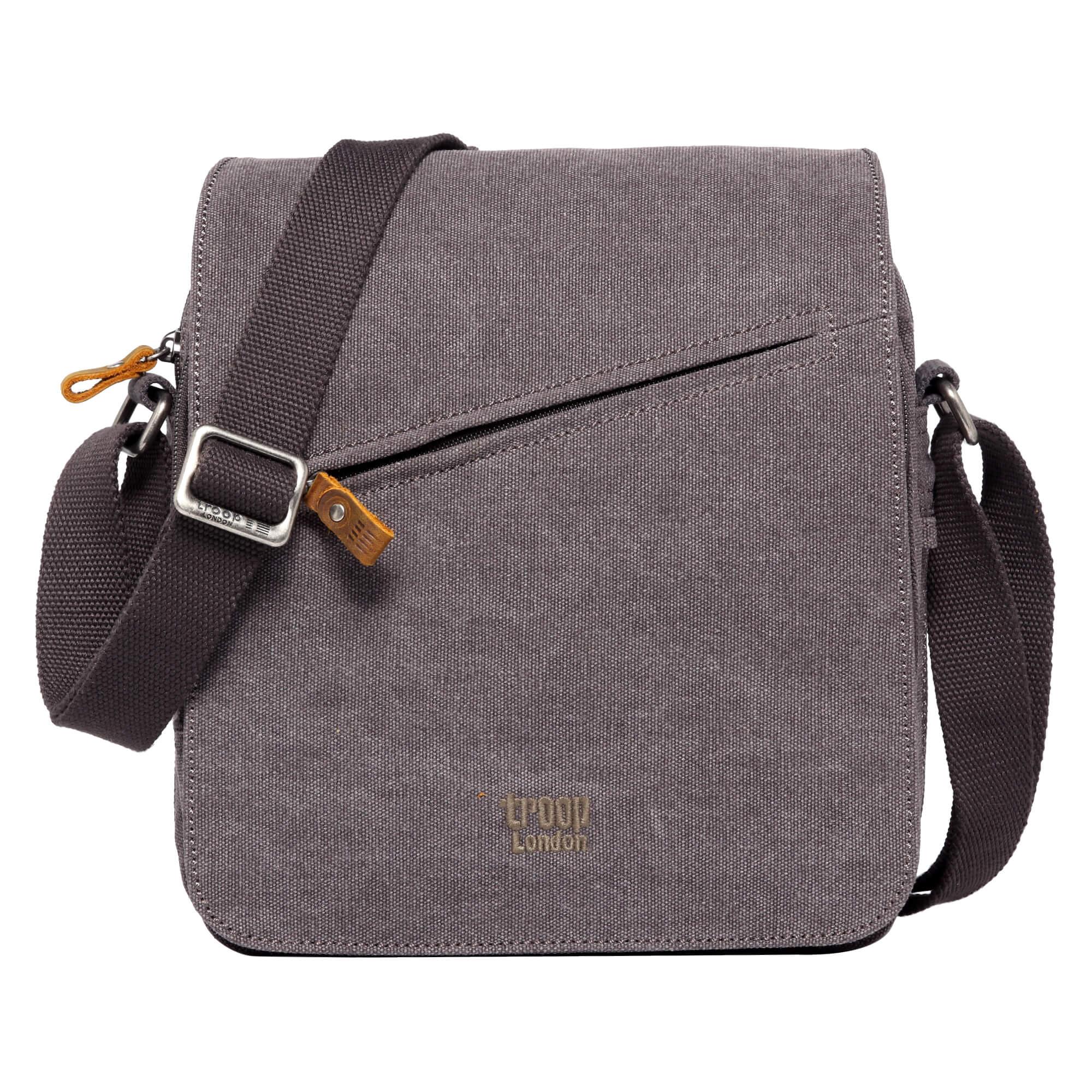 Canvas Flap Crossbody Bag with Shoulder Pad | TRP0238-5