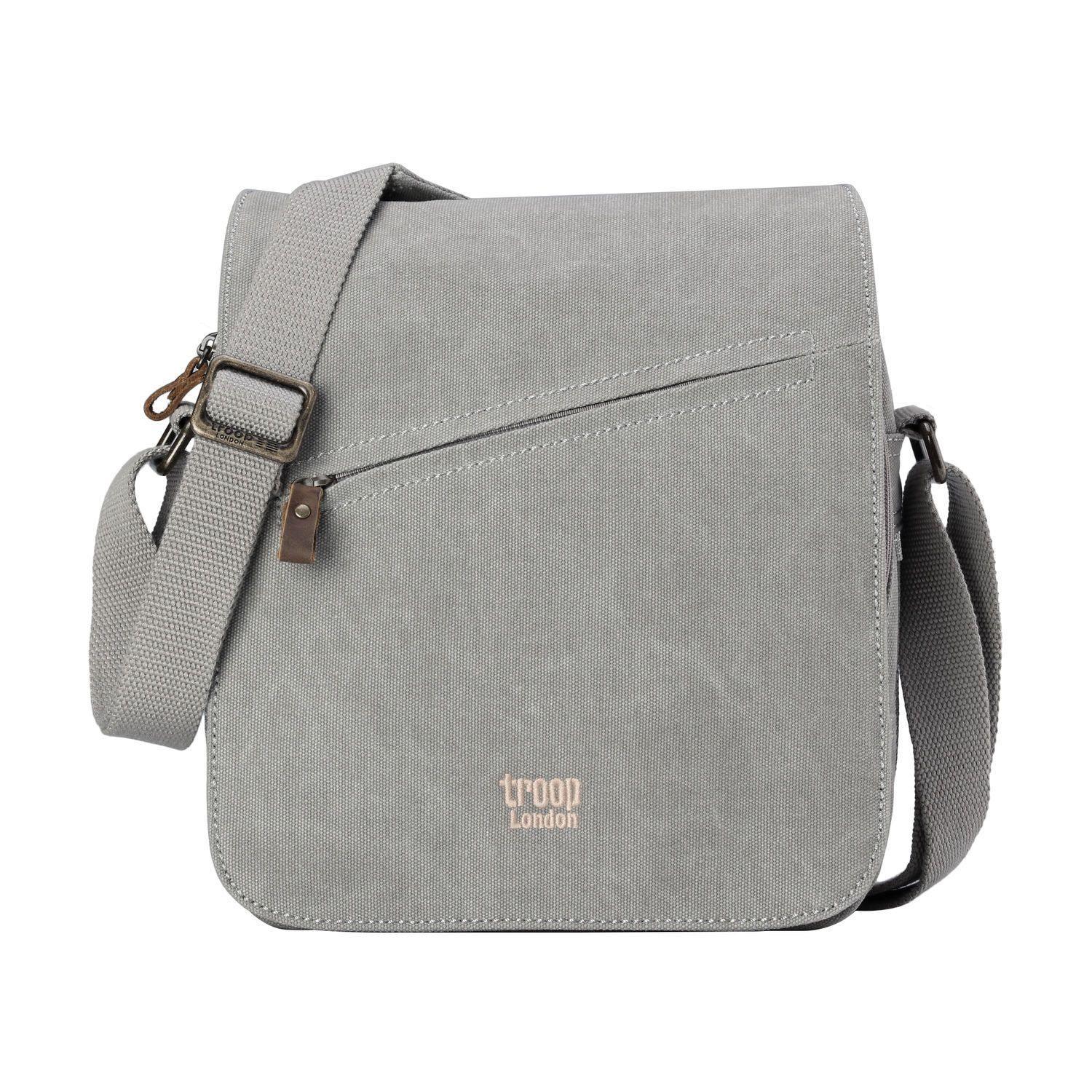 Canvas Flap Crossbody Bag with Shoulder Pad | TRP0238-8