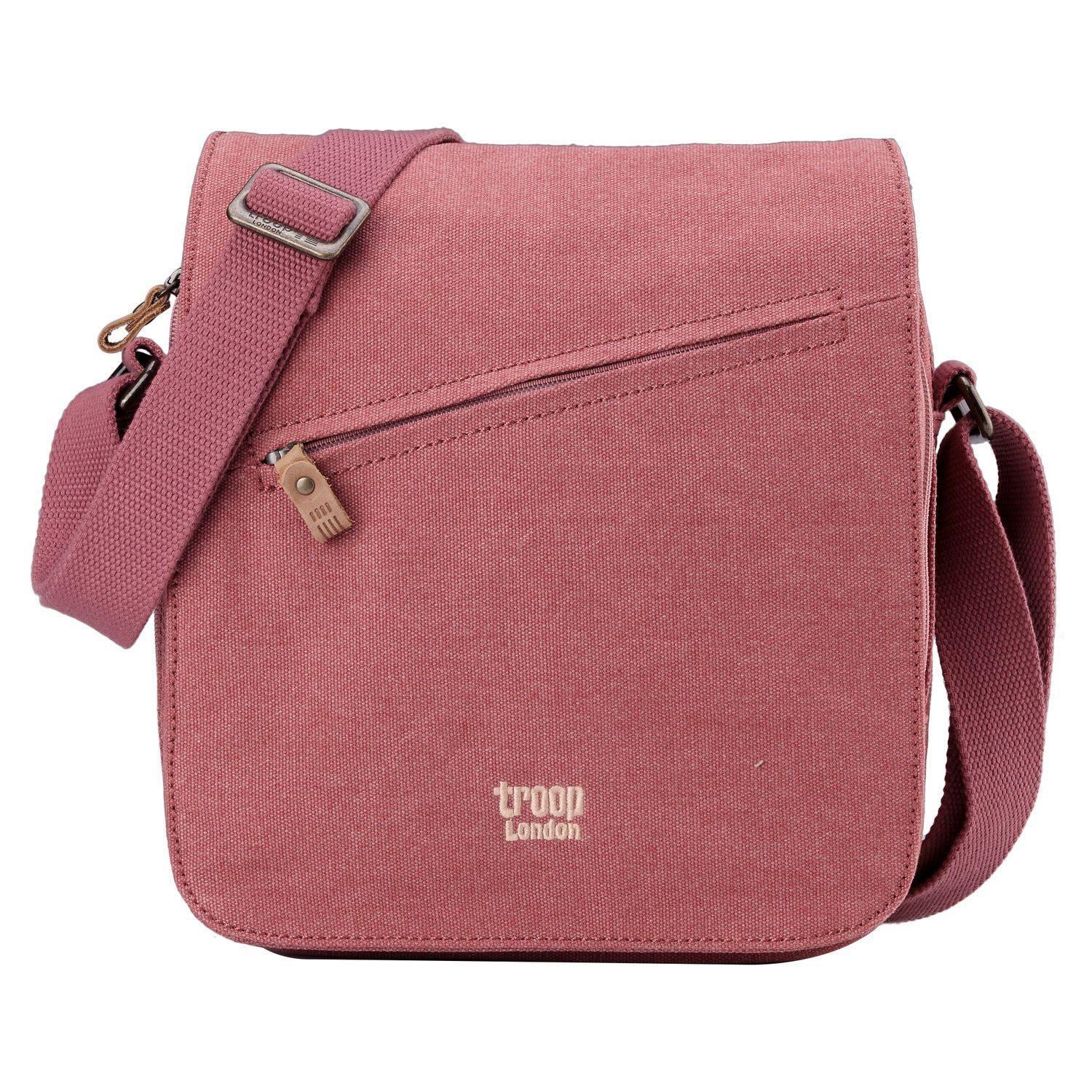 Canvas Flap Crossbody Bag with Shoulder Pad | TRP0238-9
