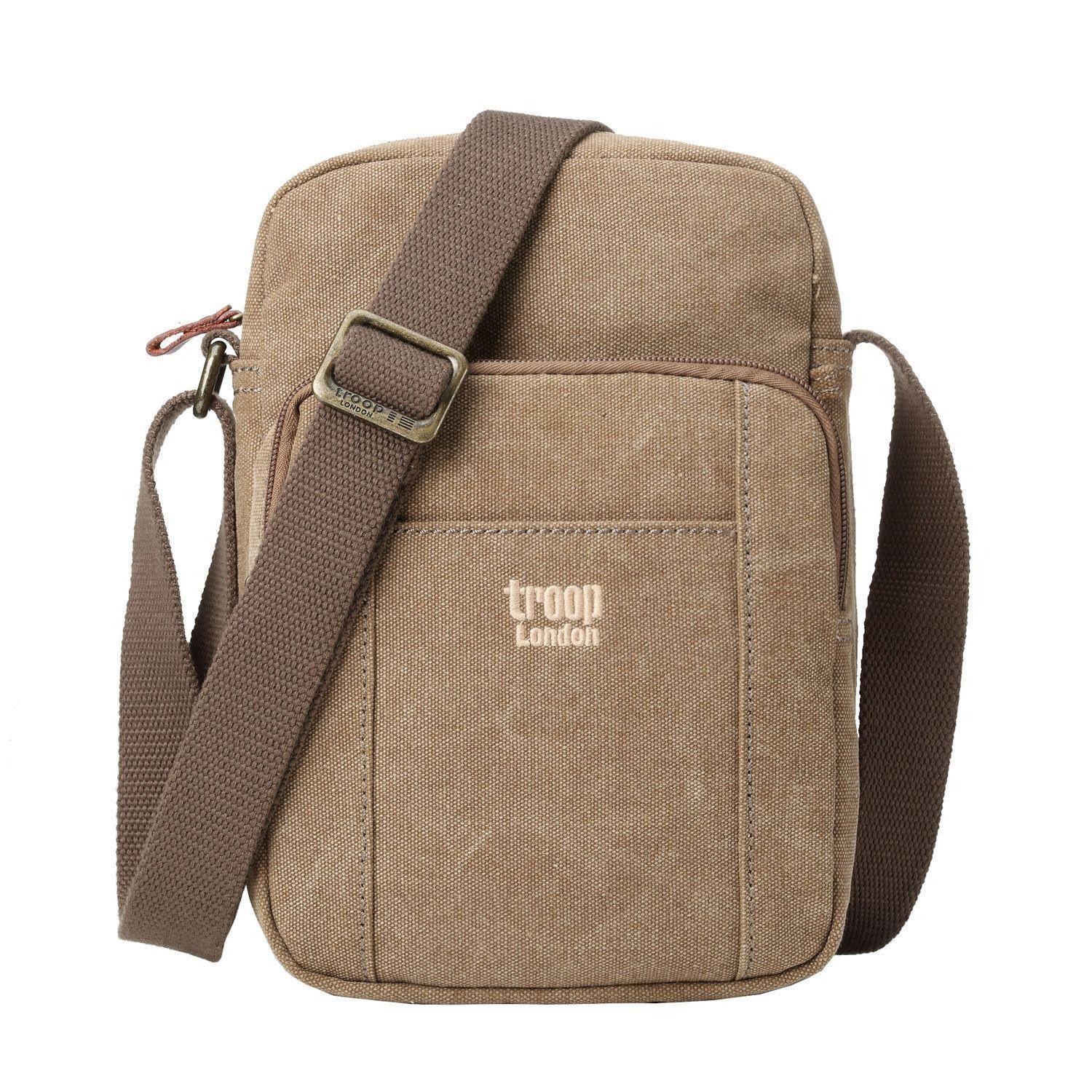 Vertical Canvas Crossbody Bag | TRP0370-6