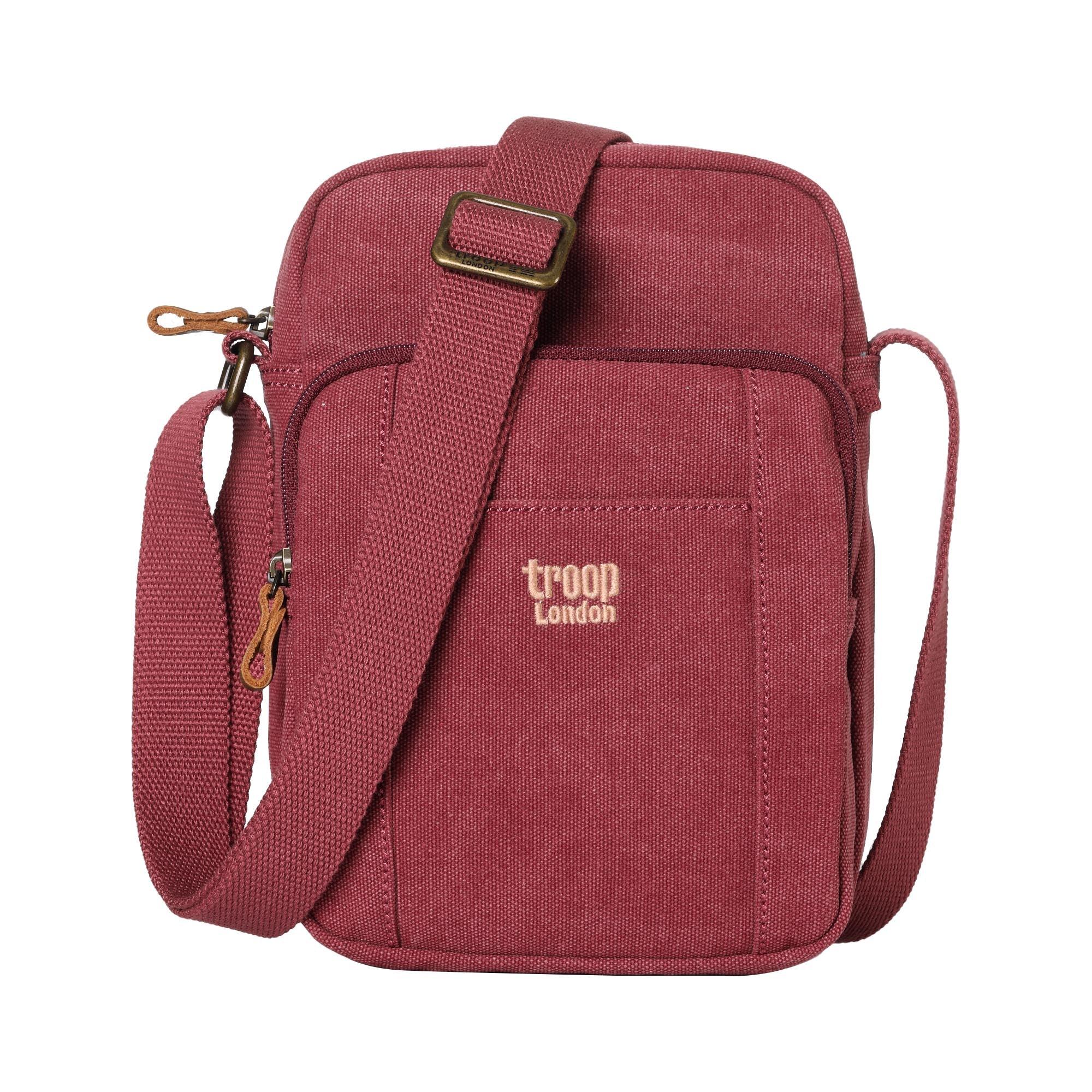 Vertical Canvas Crossbody Bag | TRP0370-9